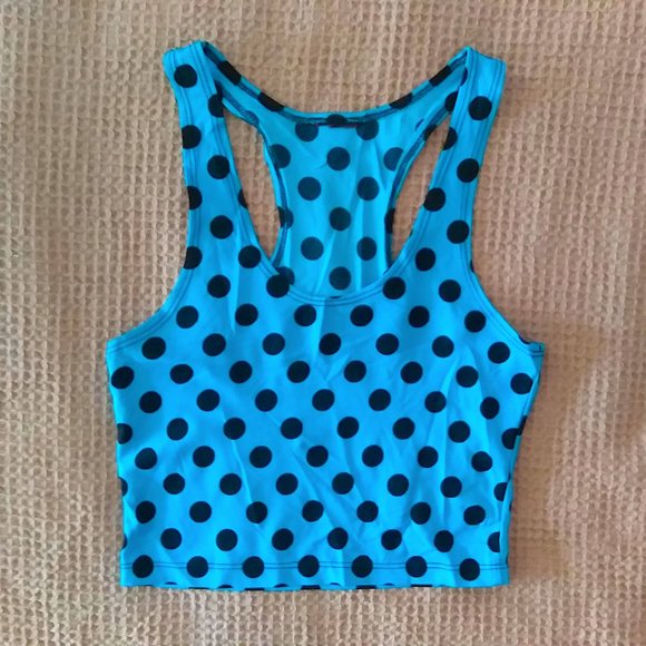 Polka Dot Cropped Tank - Picture 1 of 6